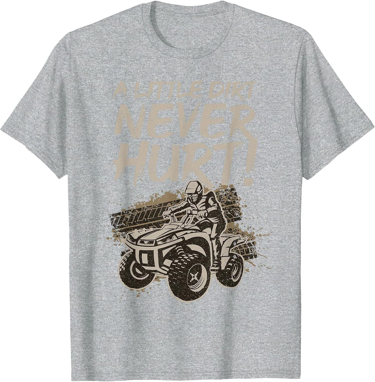 Cool ATV for Men Women Off Road 4 Wheeler Bike Quad Racing T-Shirt - Heather Grey