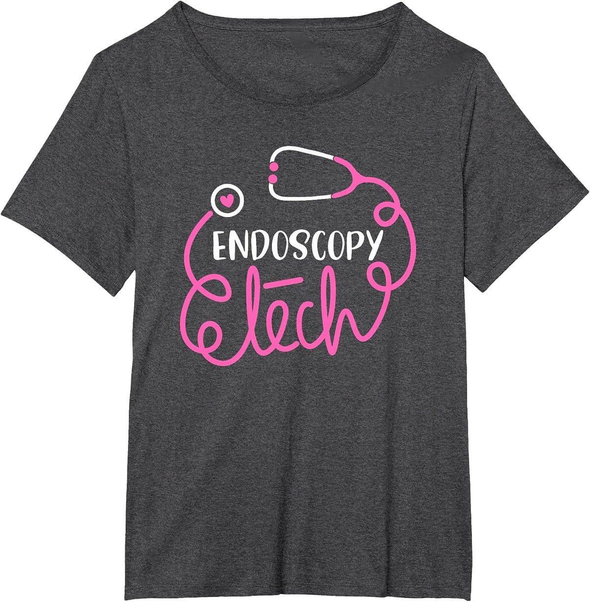 Endoscopy Tech - Endoscopy Technicians GI Technologists Crew T-Shirt - Dark Heather Grey