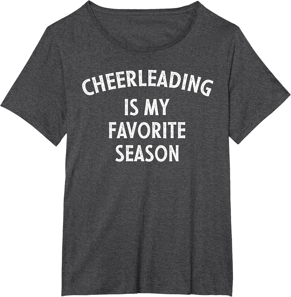 Cheerleading is My Favorite Season T-Shirt - Dark Heather Grey