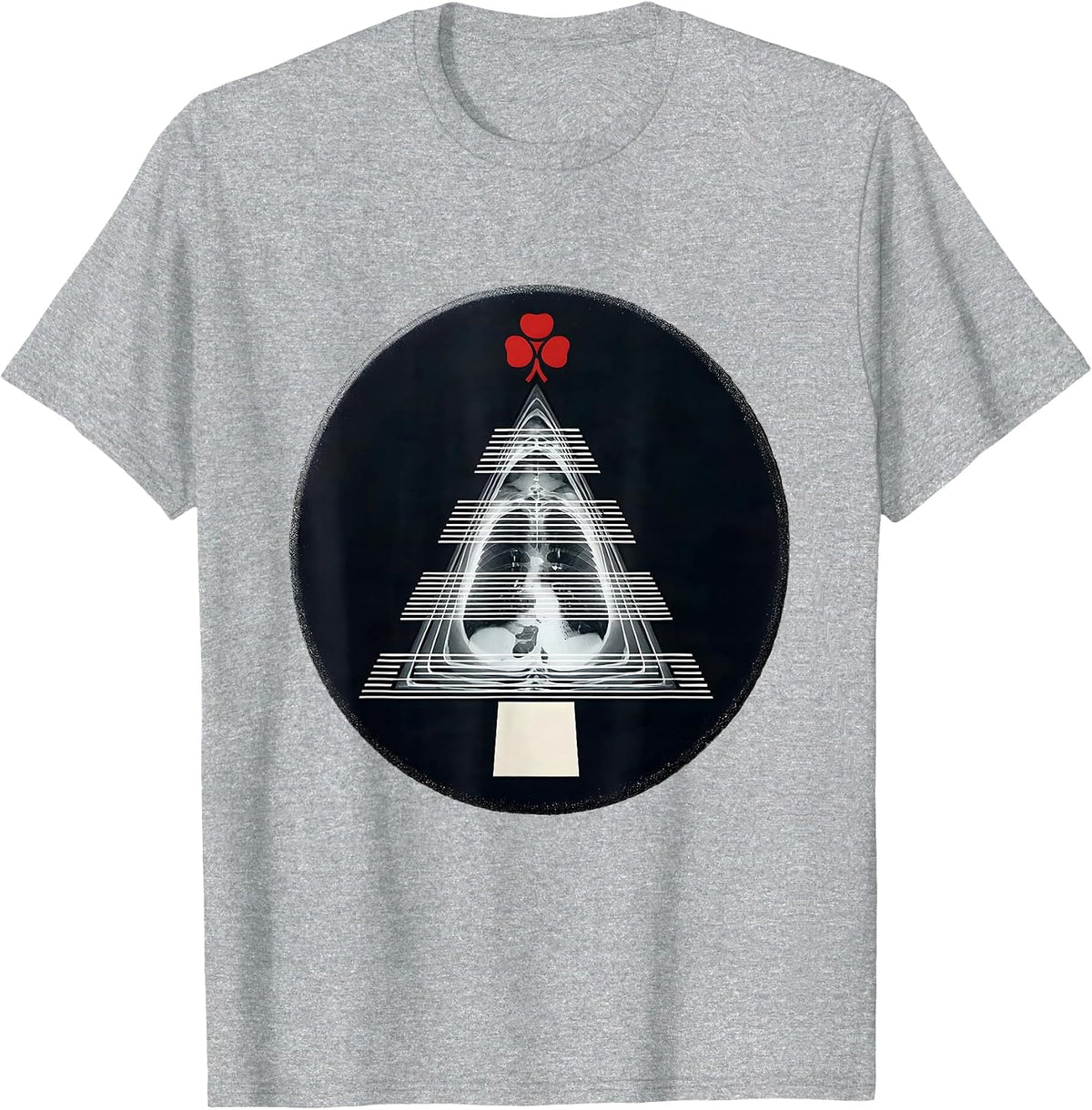 Men's Sealed CT Slice Badge Radiology Tech Christmas Humor T-Shirt - Heather Grey