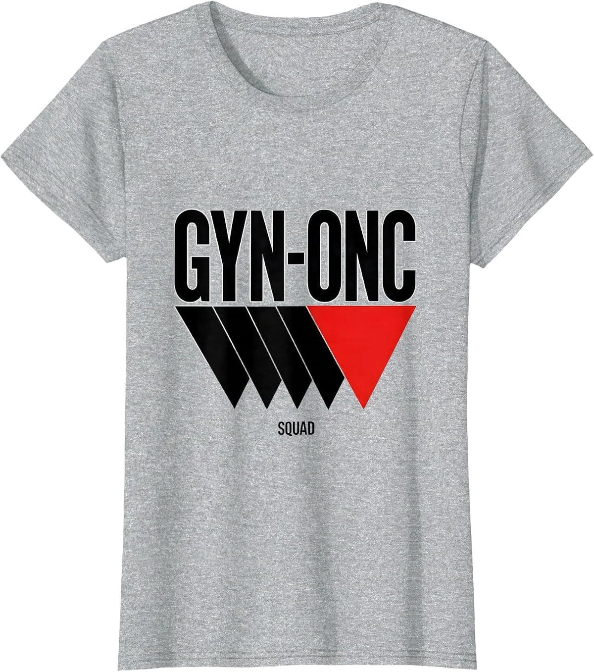 GYN-ONC Squad Bauhaus Modernist OB-GYN Nurse OB Tech Team T-Shirt - Heather Grey