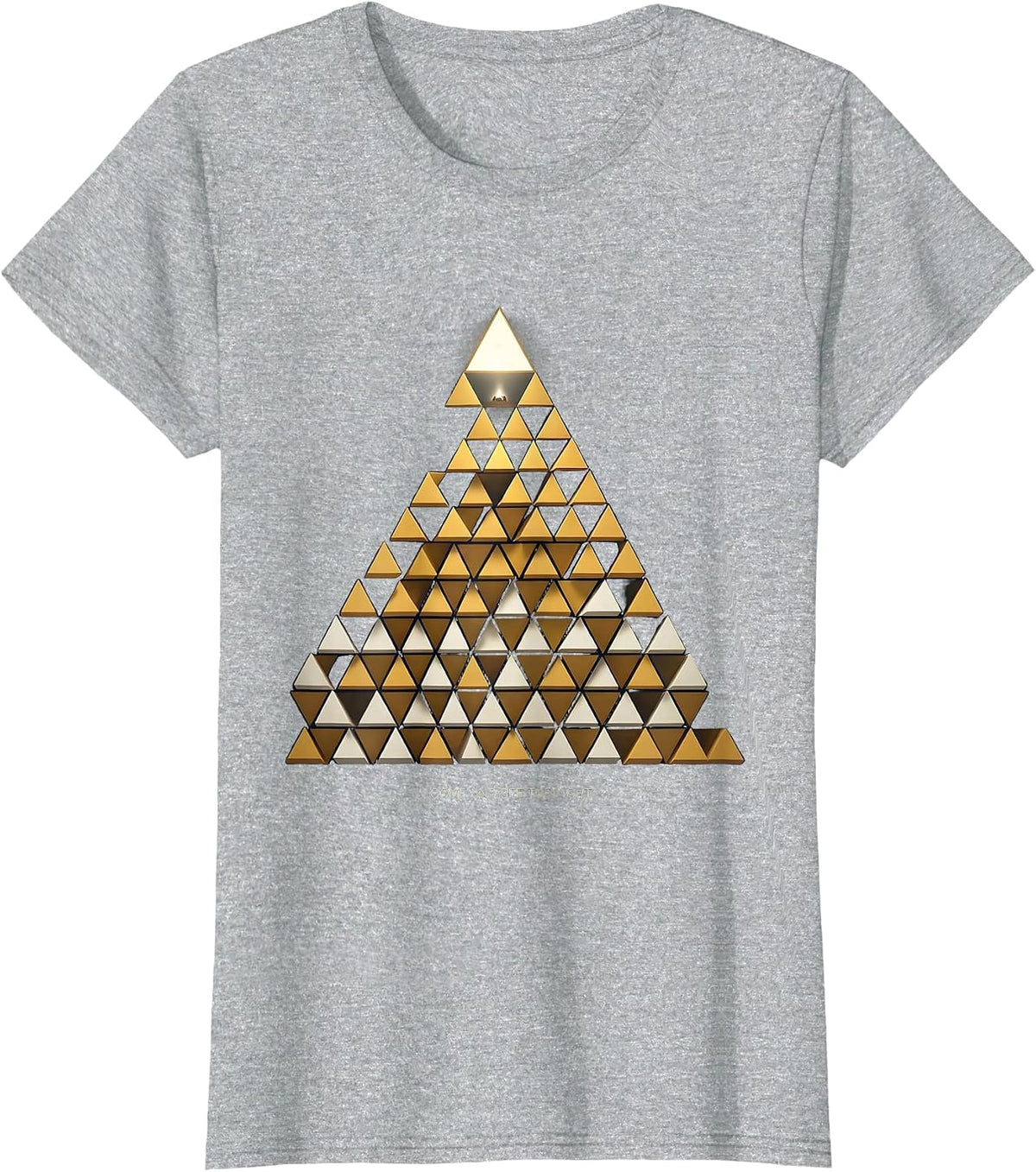 Come And See The Light Geometric Christian Christmas T-Shirt - Heather Grey