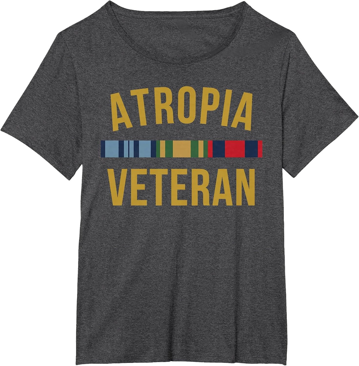 Atropia Veteran Flag T-Shirt - Dark Heather Grey