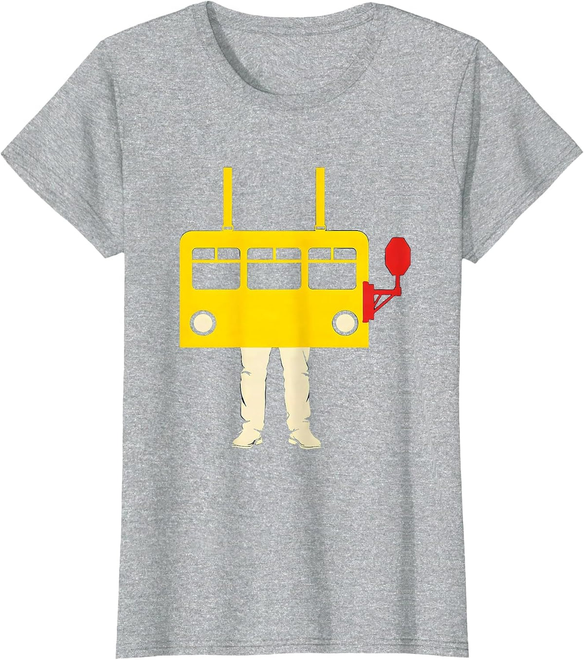 School Bus Driver Funny Costume for Adults and Children T-Shirt - Heather Grey