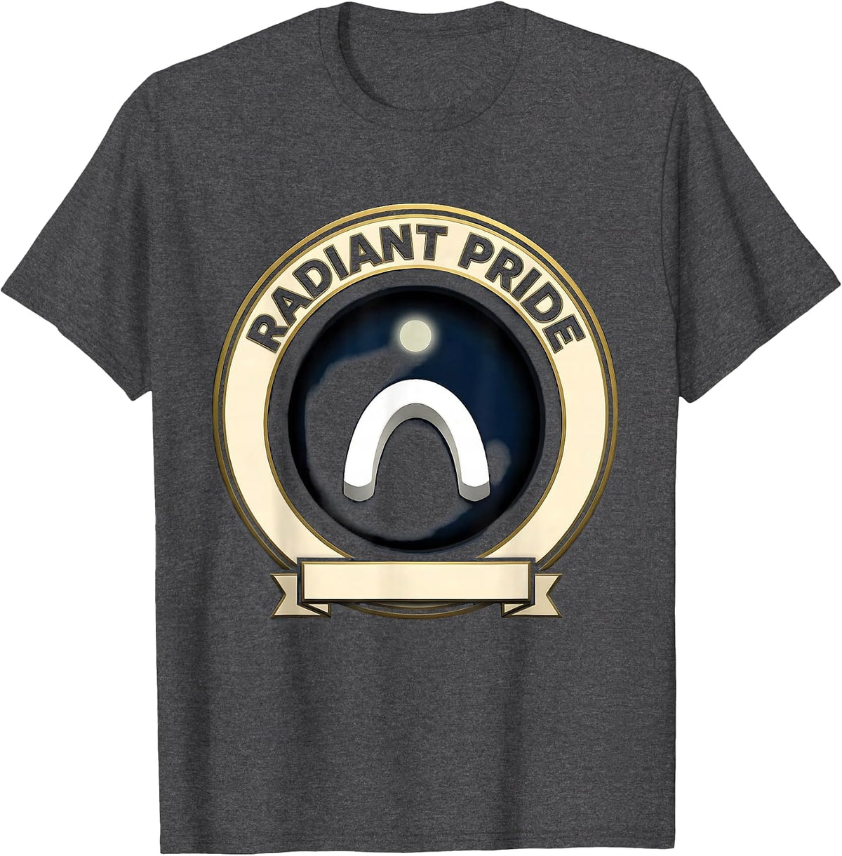Radiant Pride Funny Radiologic Technologist X-ray CT MRI T-Shirt - Dark Heather Grey