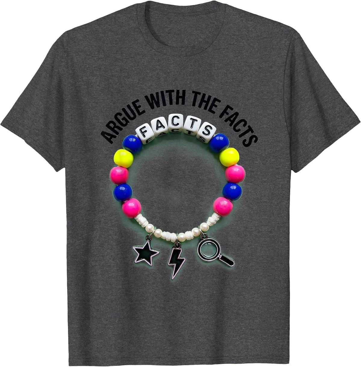 Men's Prove Me Wrong Argue With The Facts Design T-Shirt - Dark Heather Grey