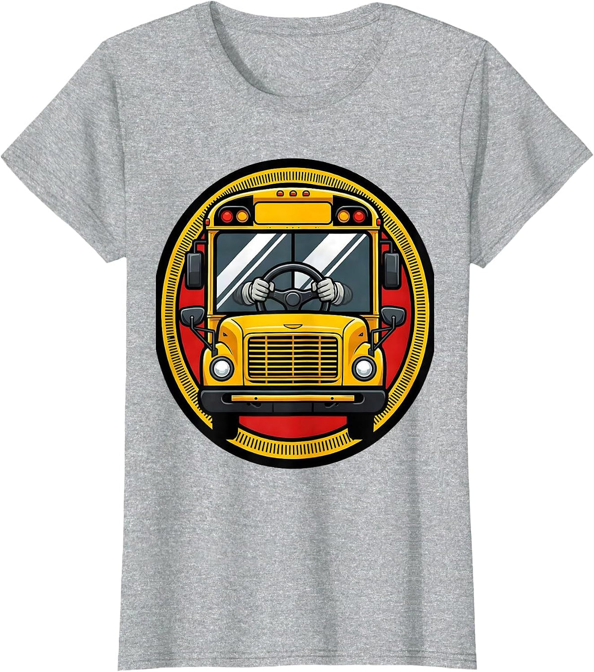 School Bus Driver Funny Costume Humor T-Shirt - Heather Grey