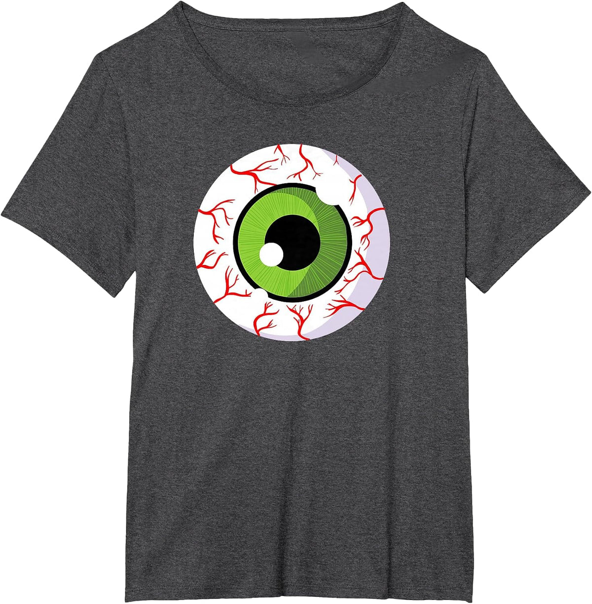 Halloween Eyeball Spooky Scary Eyeball T-Shirt - Dark Heather Grey