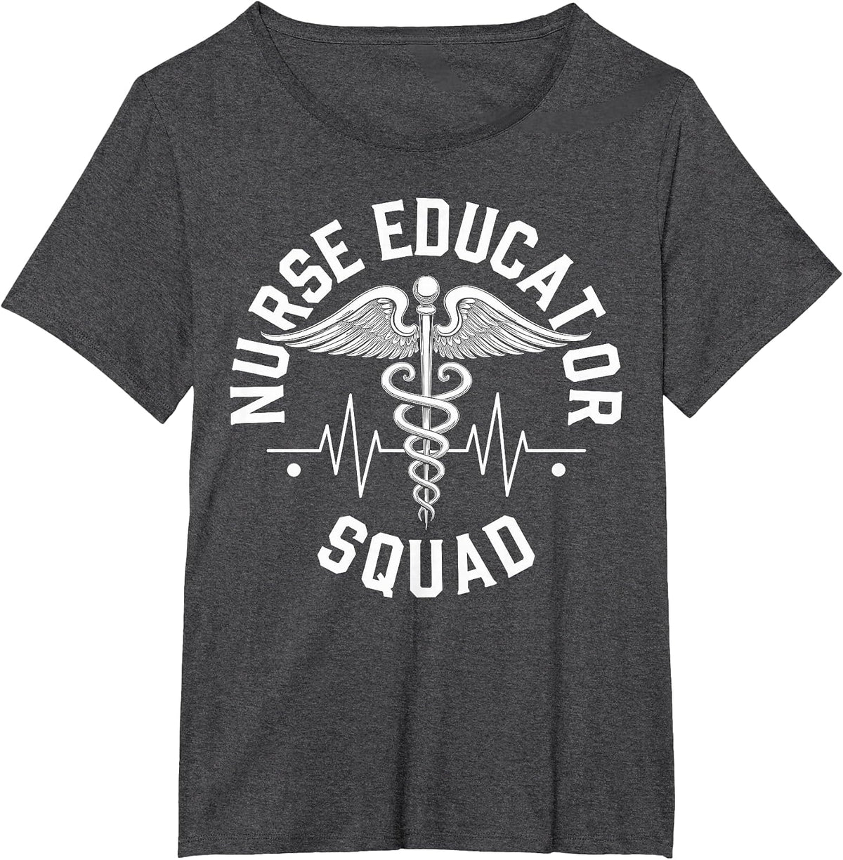 Funny Nurse Educator Squad T-Shirt - Dark Heather Grey