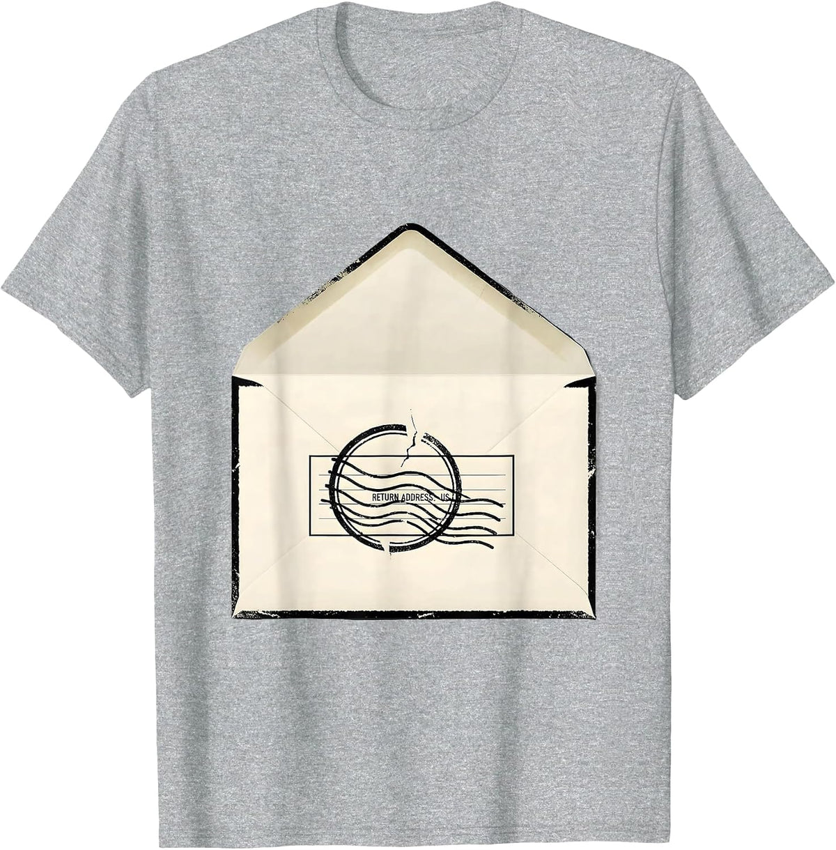 Men's Return Address Us Funny Christian Humor Apostle Paul Letter T-Shirt - Heather Grey
