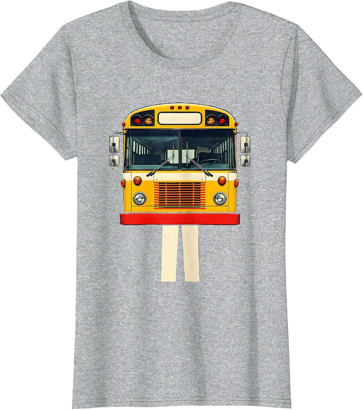 Women's School Bus Driver Funny Costume Back to School T-Shirt - Heather Grey