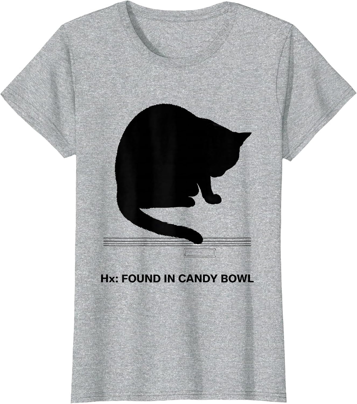 Hx: Found In Candy Bowl Funny Vet Tech Halloween Costume T-Shirt - Heather Grey