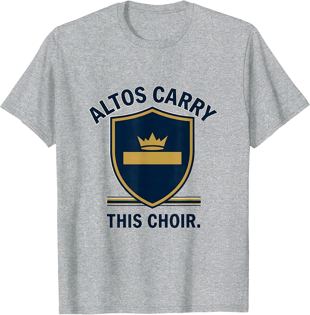 Men's Altos Carry This Choir Funny Choir Member Karaoke Singer T-Shirt - Heather Grey