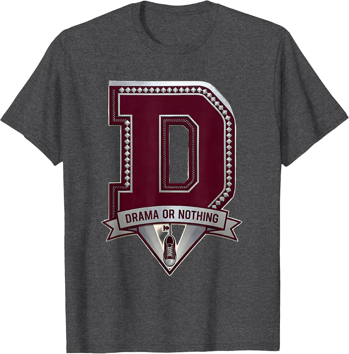 Drama Or Nothing Funny Drama Club Back to School T-Shirt - Dark Heather Grey