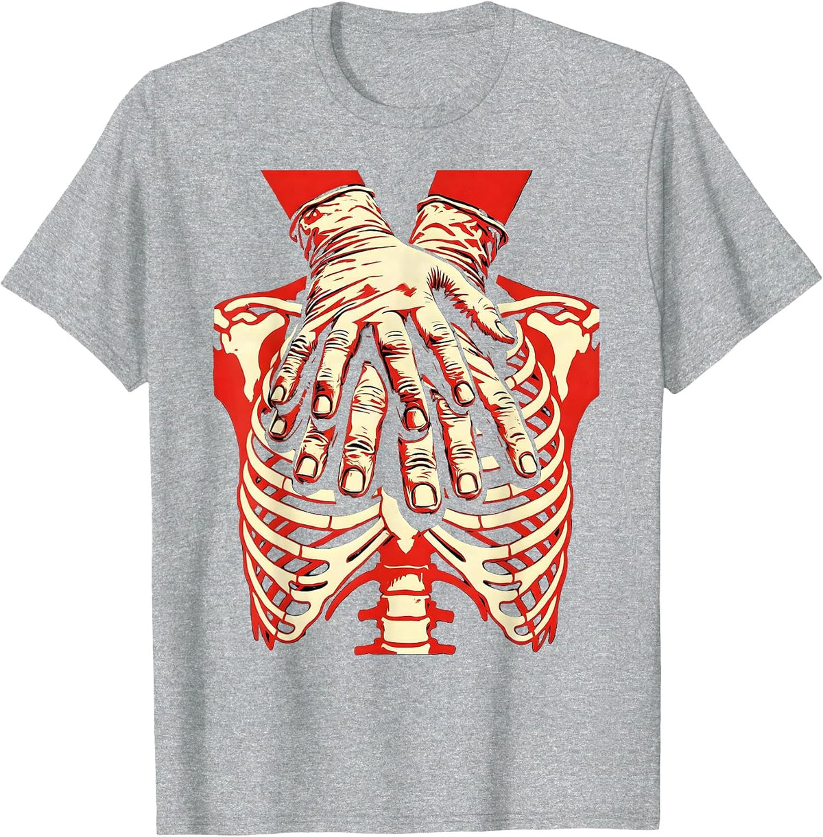 Men's EMT CPR Rescue Graphic Design Gift T-Shirt - Heather Grey