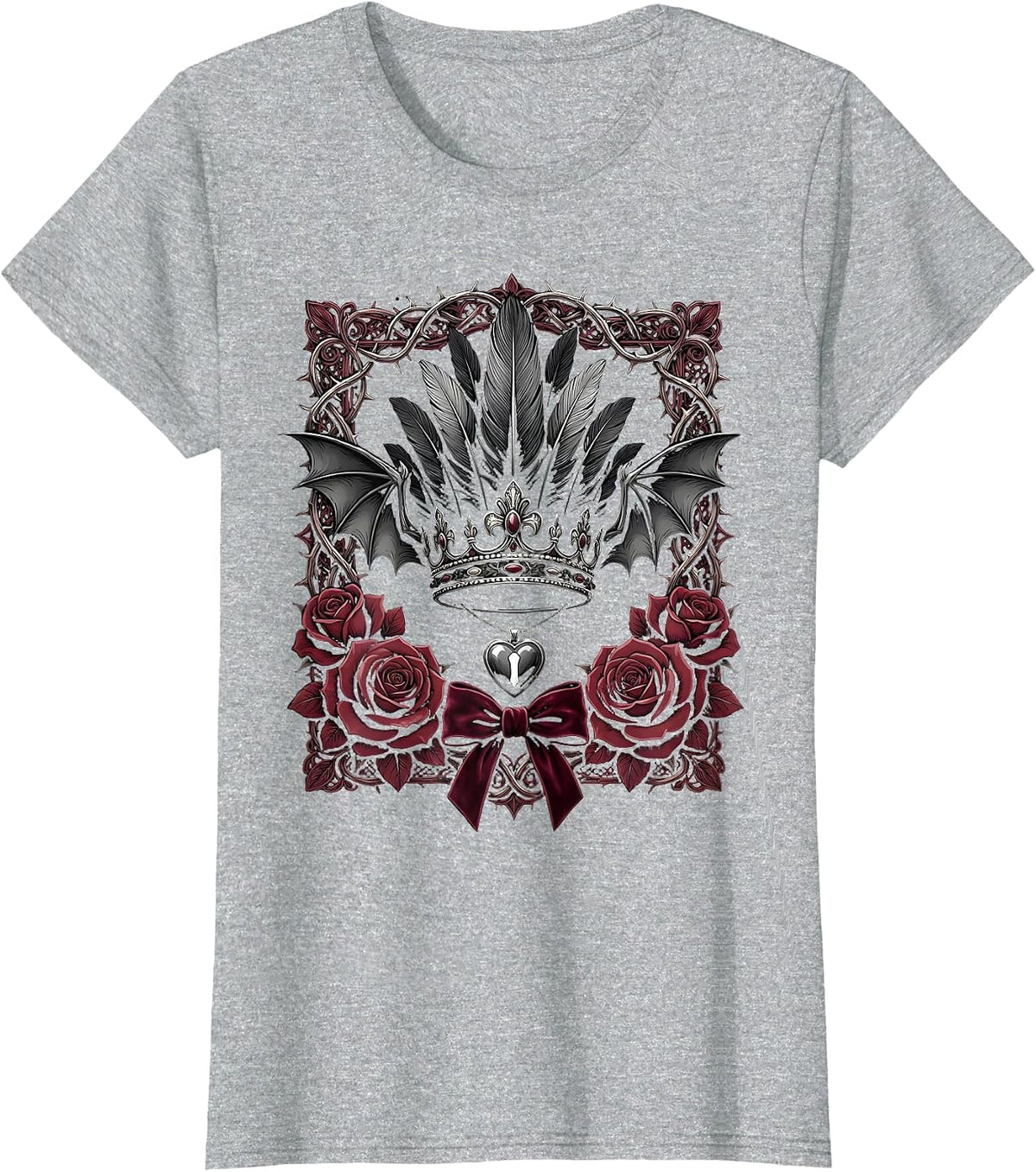 Showgirl Shadow on Brick Backstage Wall T-Shirt - Heather Grey