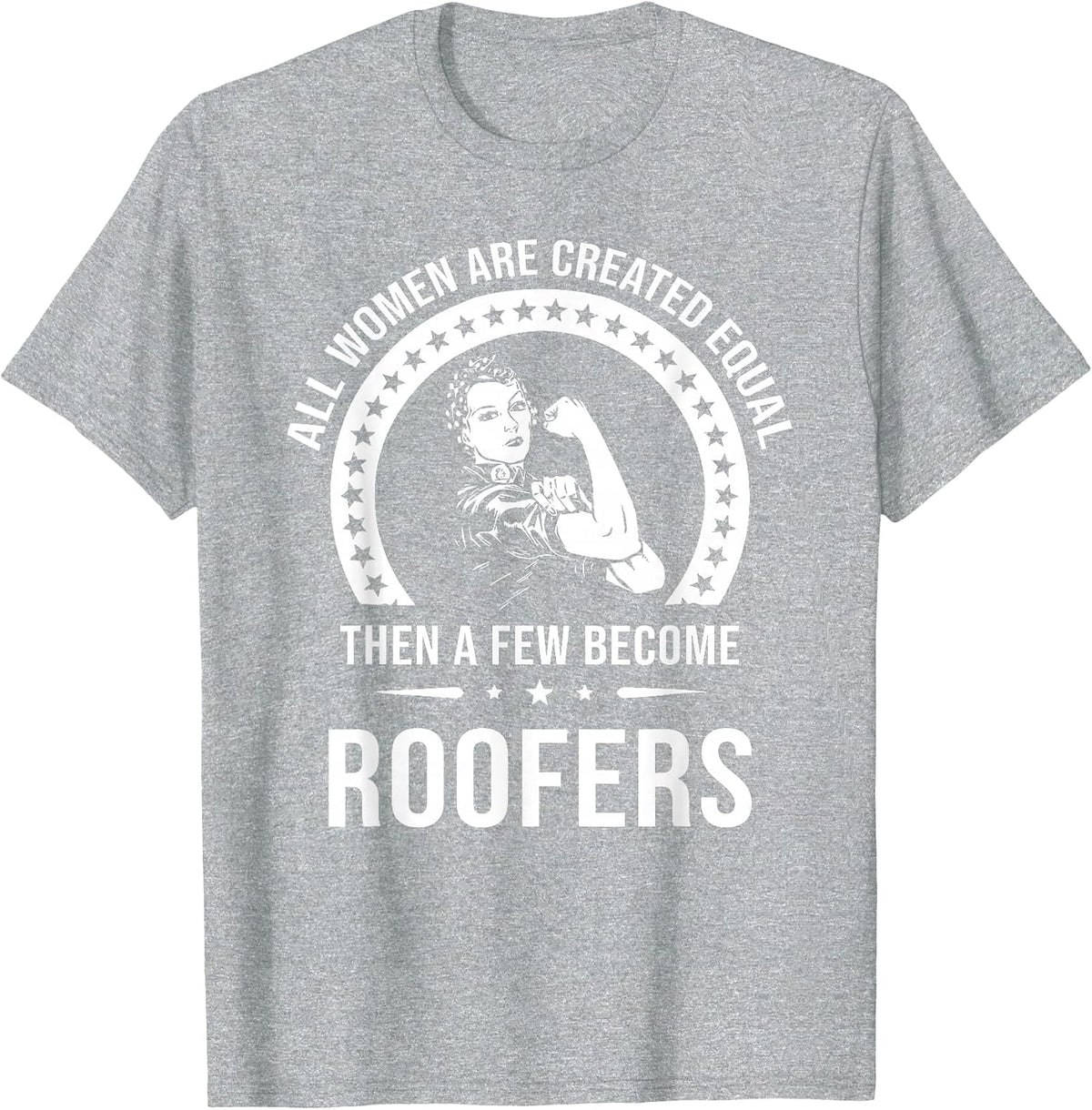 Roofing Shirt for Women | Roofer T-Shirt - Heather Grey