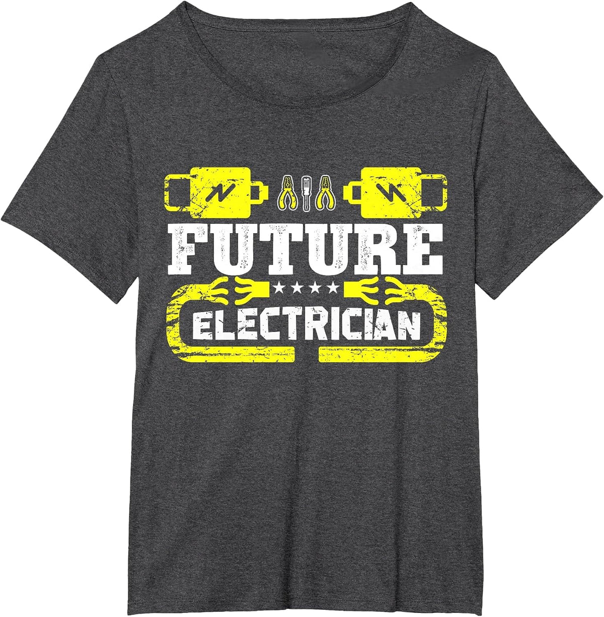 Future Electrician Apprentice in Training T-Shirt - Dark Heather Grey