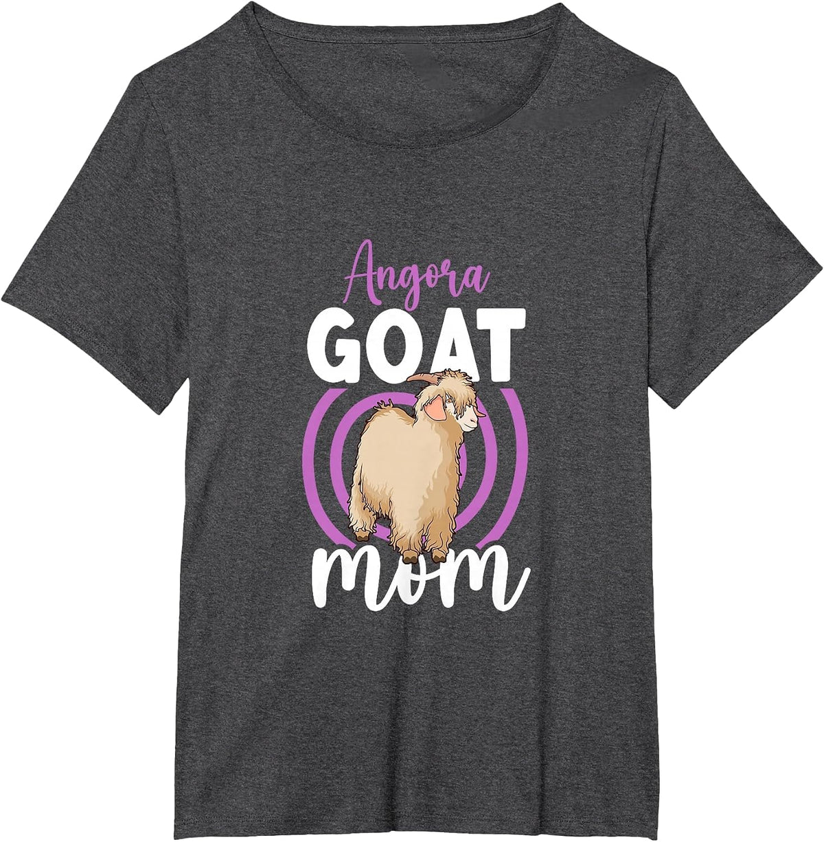 Angora Goat Mom T-Shirt - Dark Heather Grey