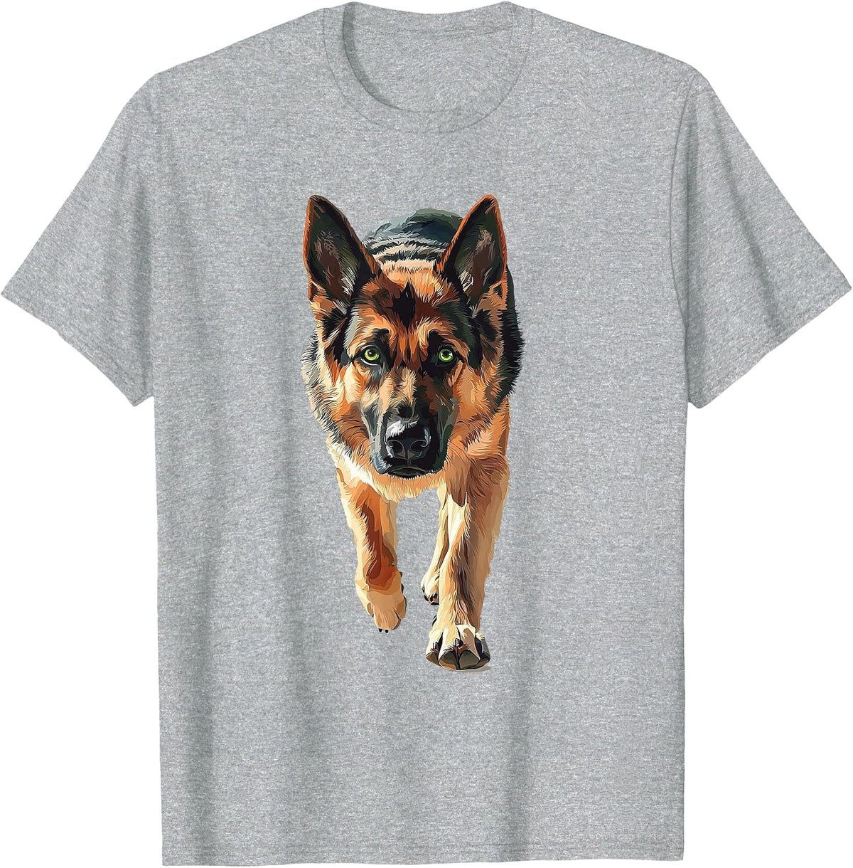 German Shepherd T-Shirt - Heather Grey