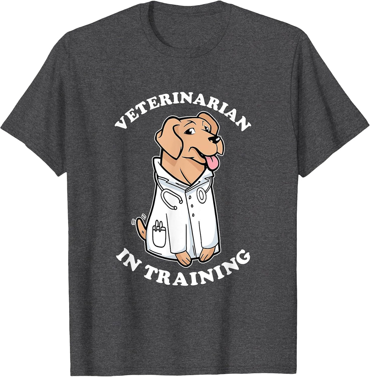 Veterinarian in Training T-Shirt - Dark Heather Grey