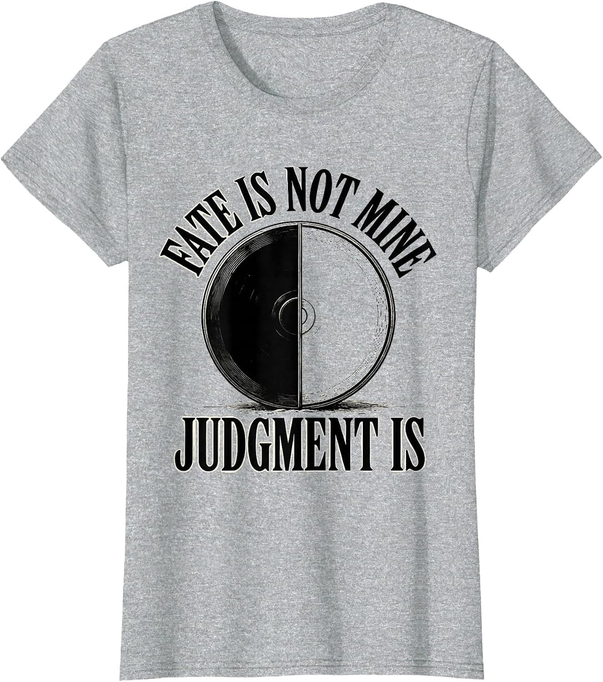 Fate Is Not Mine Judgment Is Stoic Philosophy Marcus T-Shirt - Heather Grey