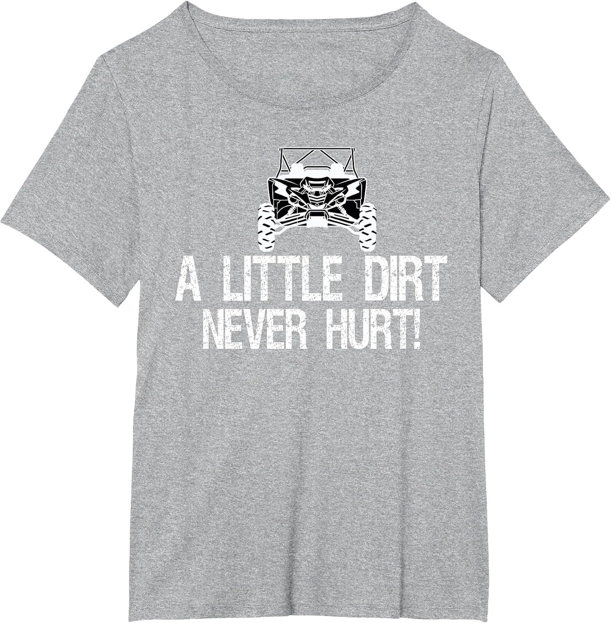 UTV Mens Womens Four Wheeler Tee, ATV Riding Mudding T-Shirt - Heather Grey