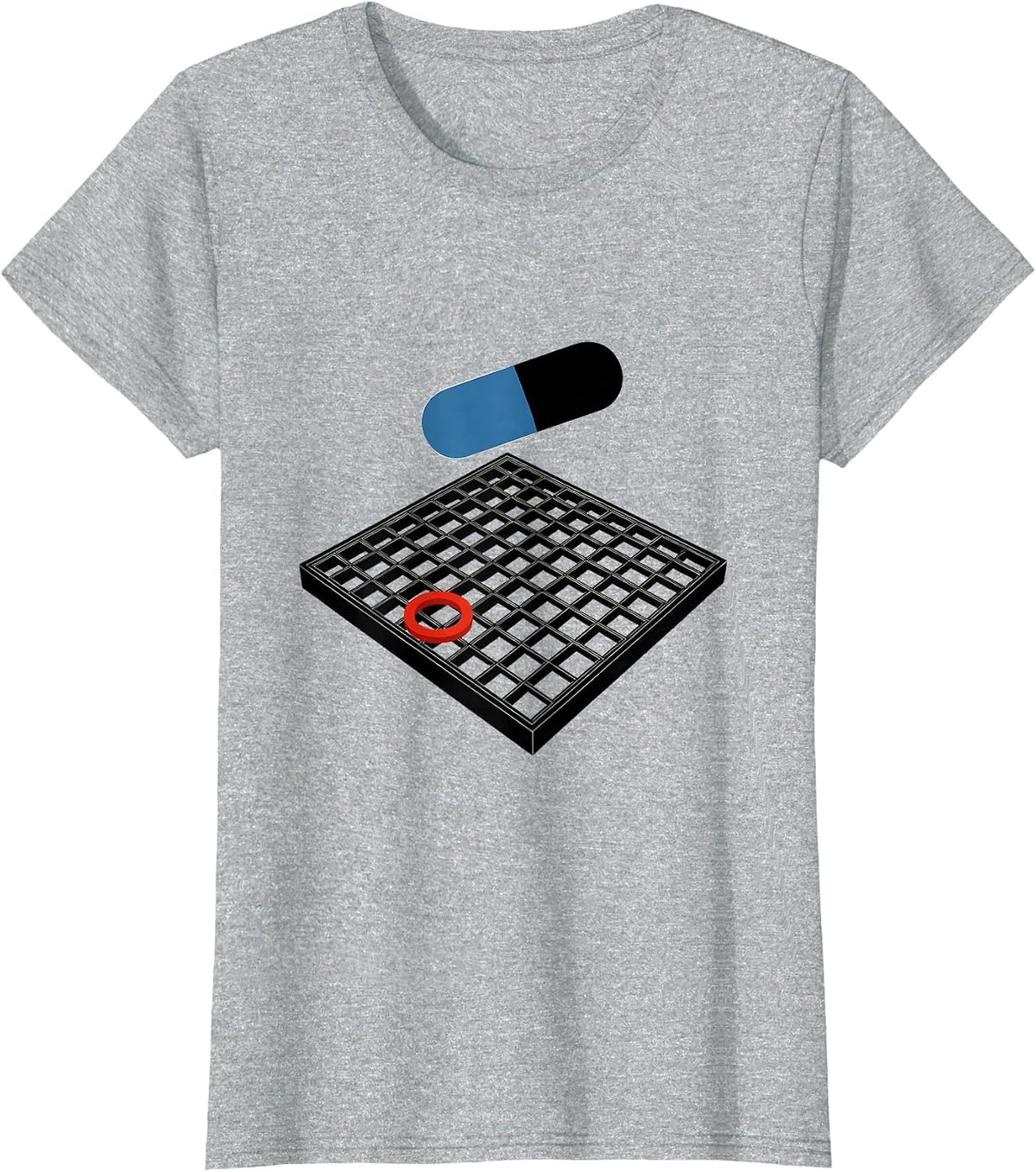 Women's Geometric Pharmacy Counter Pharmacy Tech Humor Gift T-Shirt - Heather Grey
