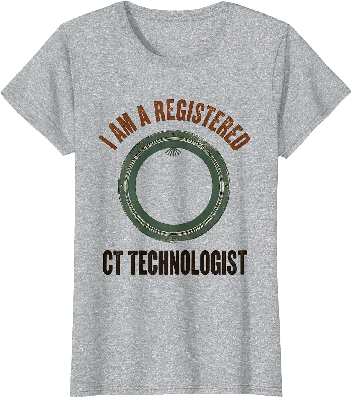 I Am A Registered CT Technologist Vintage Radiology Tech T-Shirt - Heather Grey