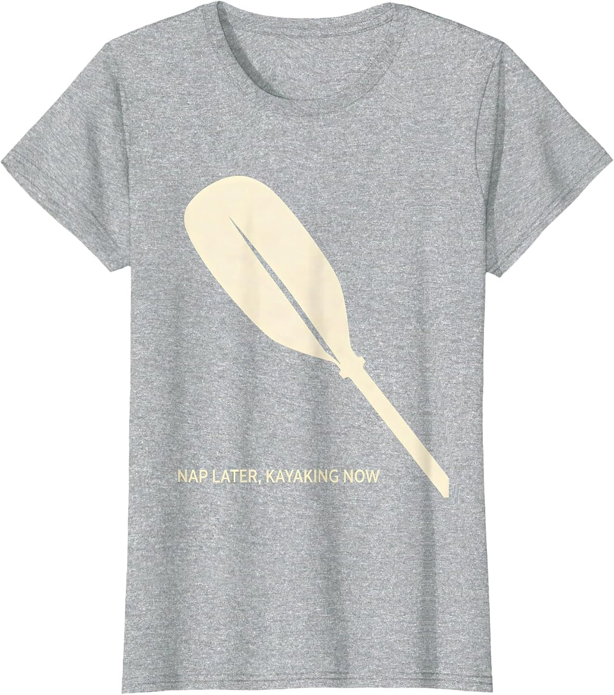 Women's Nap Later, Kayaking Now Funny Grandpa Kayak Hobby Gift T-Shirt - Heather Grey