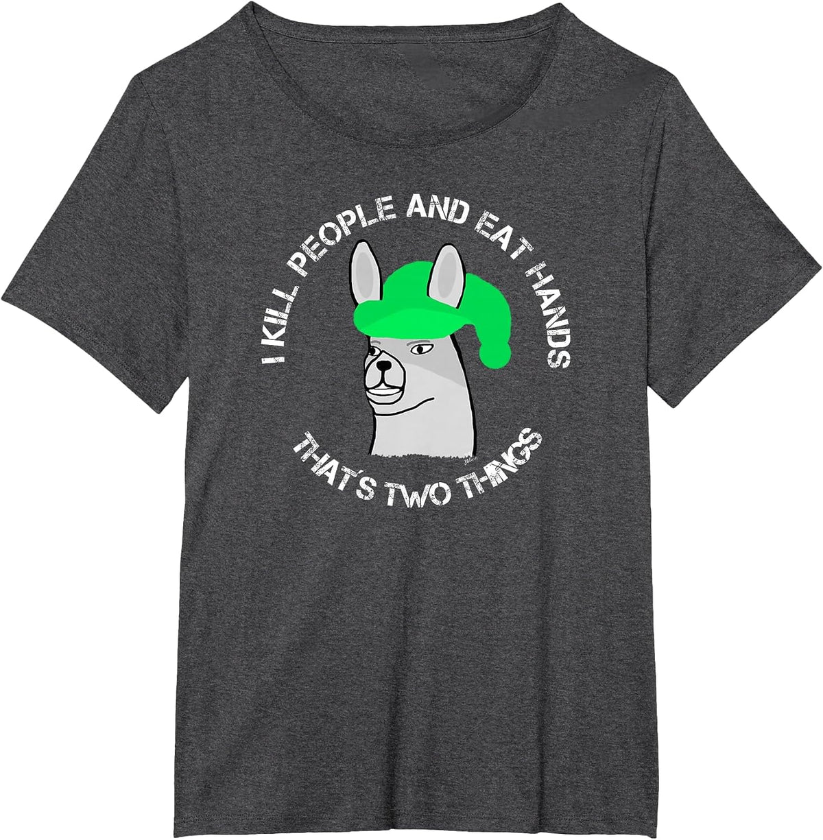Lamas with Hats Karl - that´s Two Things - Funny Karl T-Shirt - Dark Heather Grey