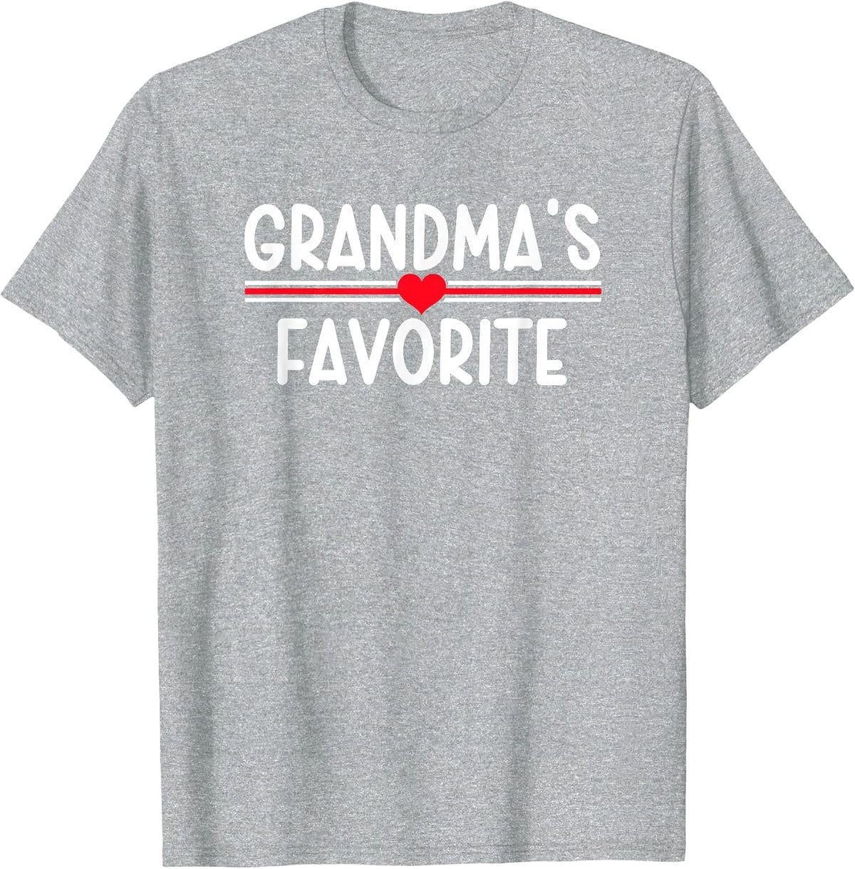 Grandmas Favorite T-Shirt - Heather Grey