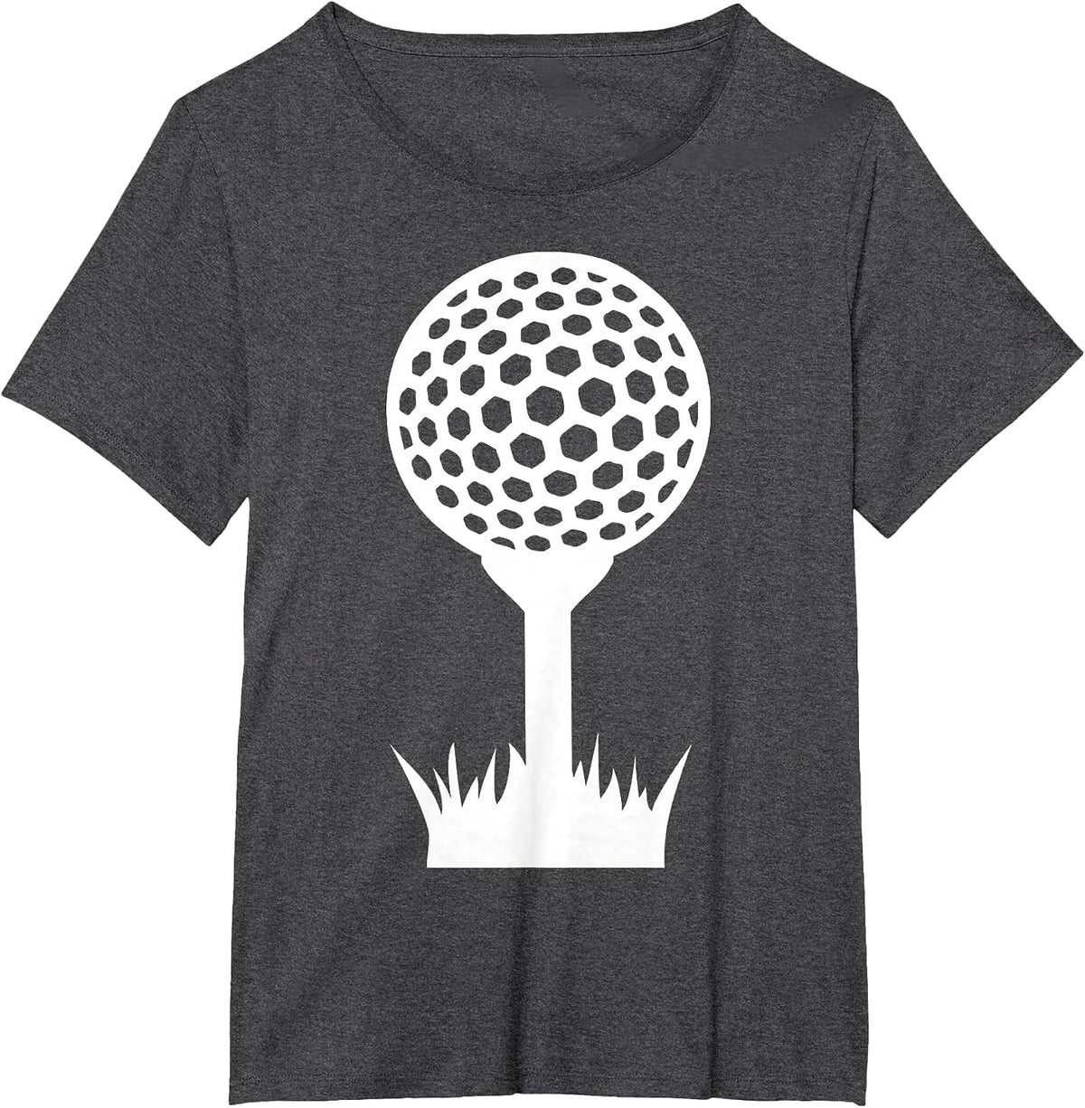 Golf tee with Ball T-Shirt - Dark Heather Grey