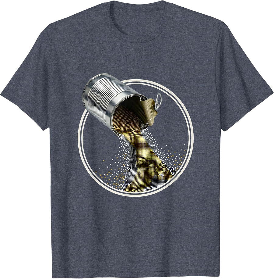 Starfield Tin Can Cosmic Pour Graphic Tee T-Shirt - Heather Blue