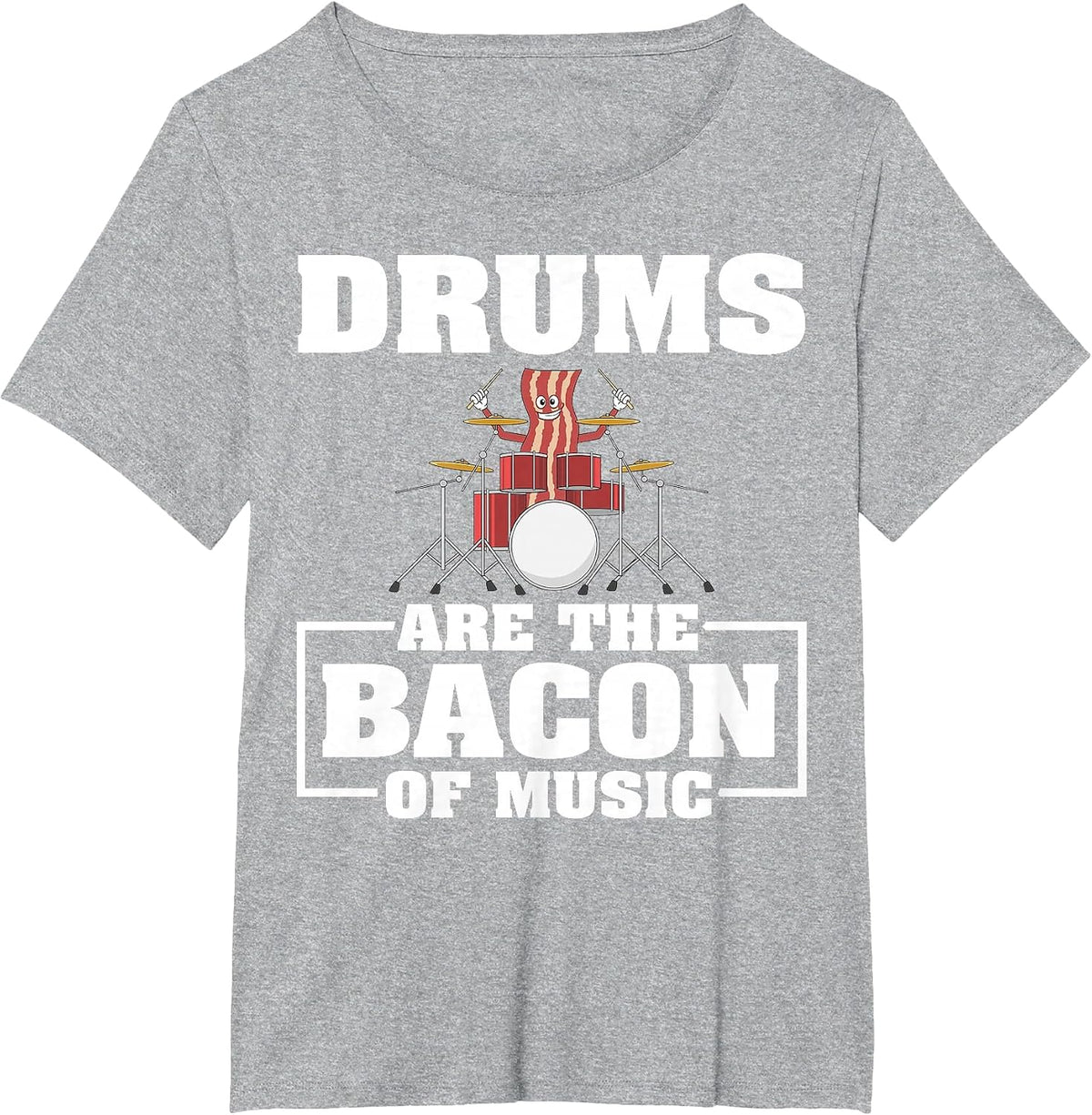 Cool Drums Design for Men Women Music Drumming Drum Drummer T-Shirt - Heather Grey