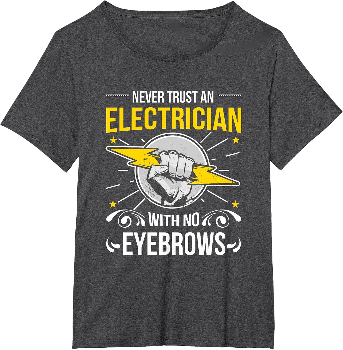 Funny Electrician - Electrical Engineer T-Shirt - Dark Heather Grey