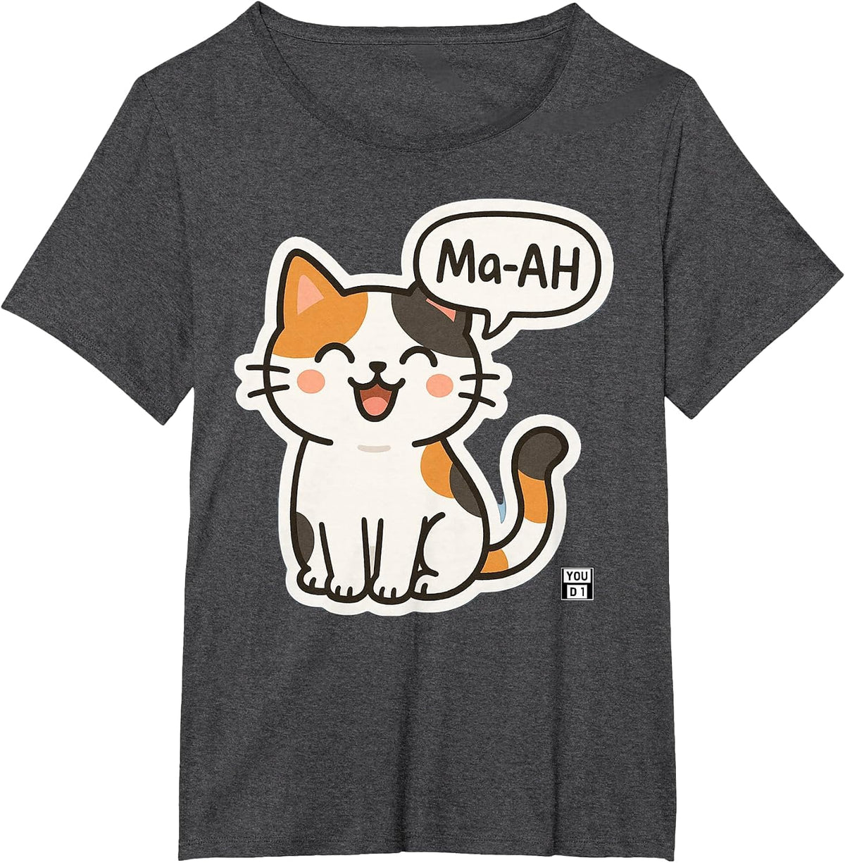 Calico Ma-AH T-Shirt - Dark Heather Grey