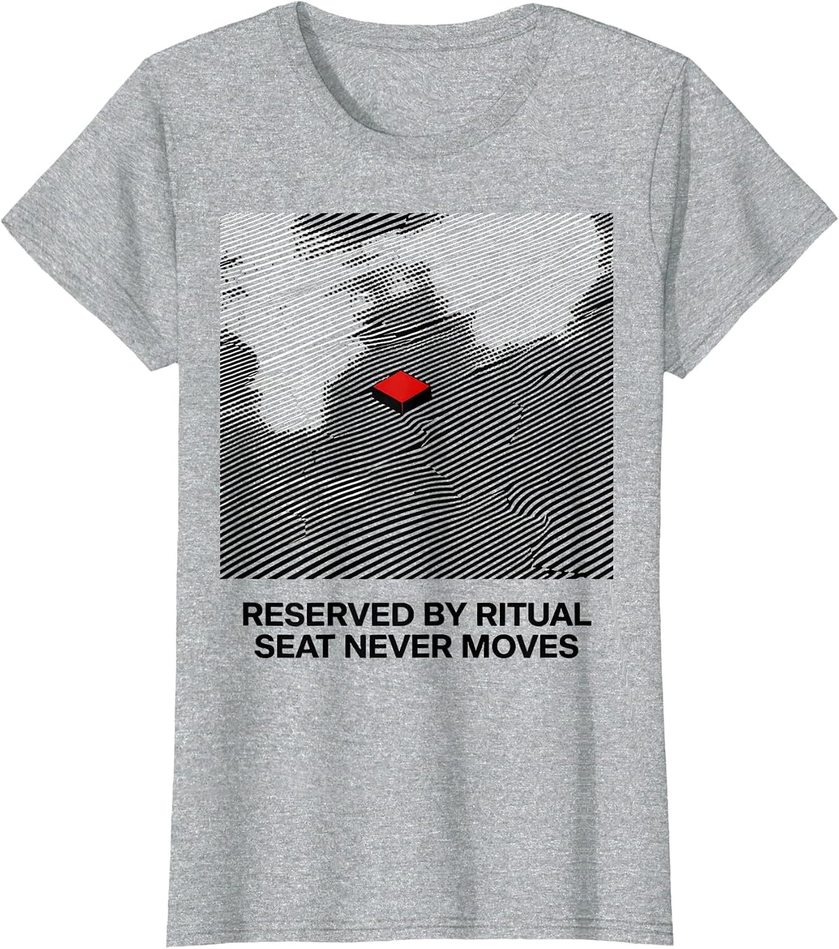 Women's Reserved By Ritual Seat Never Moves Funny Casino Gambling T-Shirt - Heather Grey