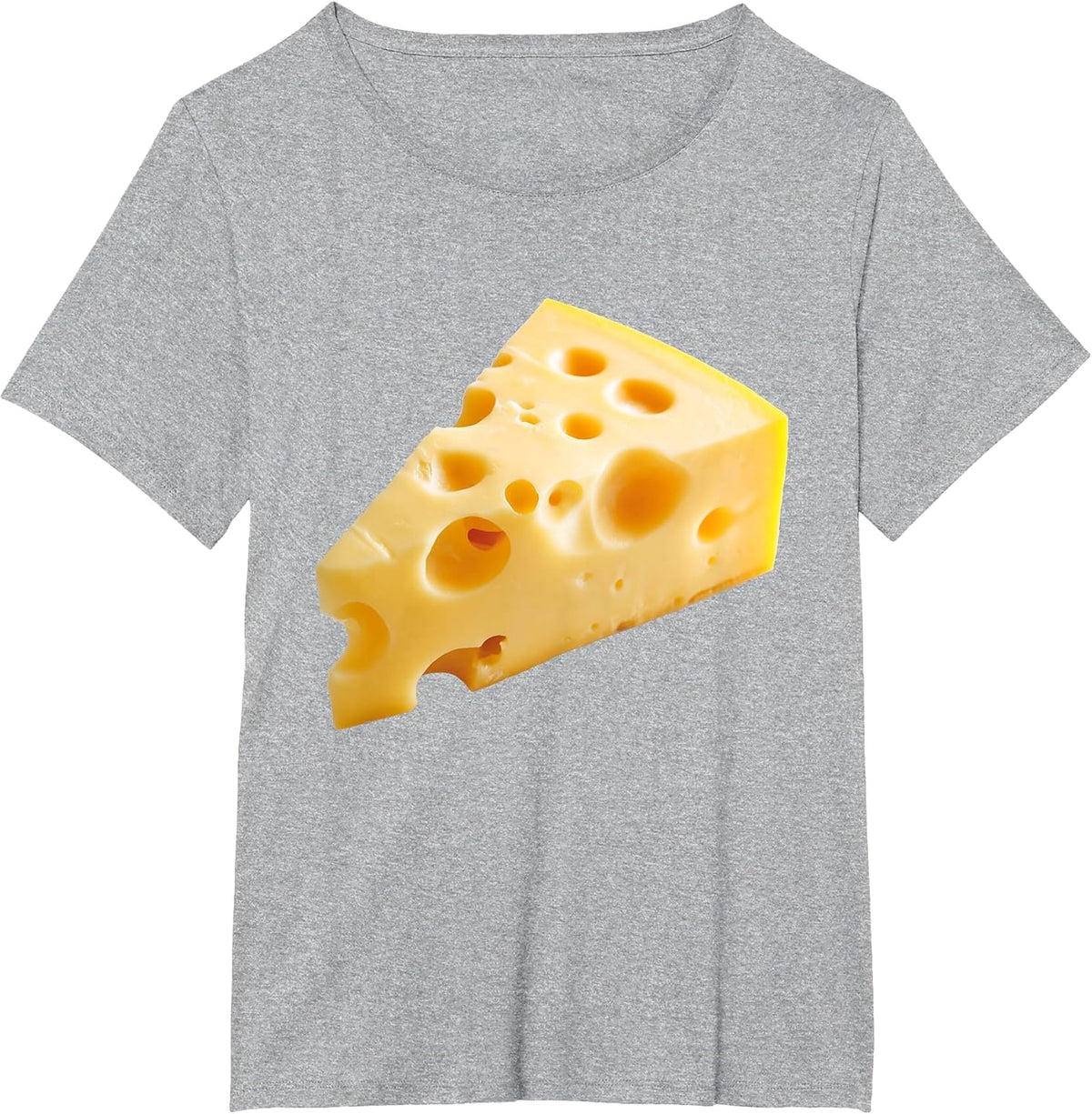 Cheese Lover Graphic Halloween Funny Food Costume T-Shirt - Heather Grey