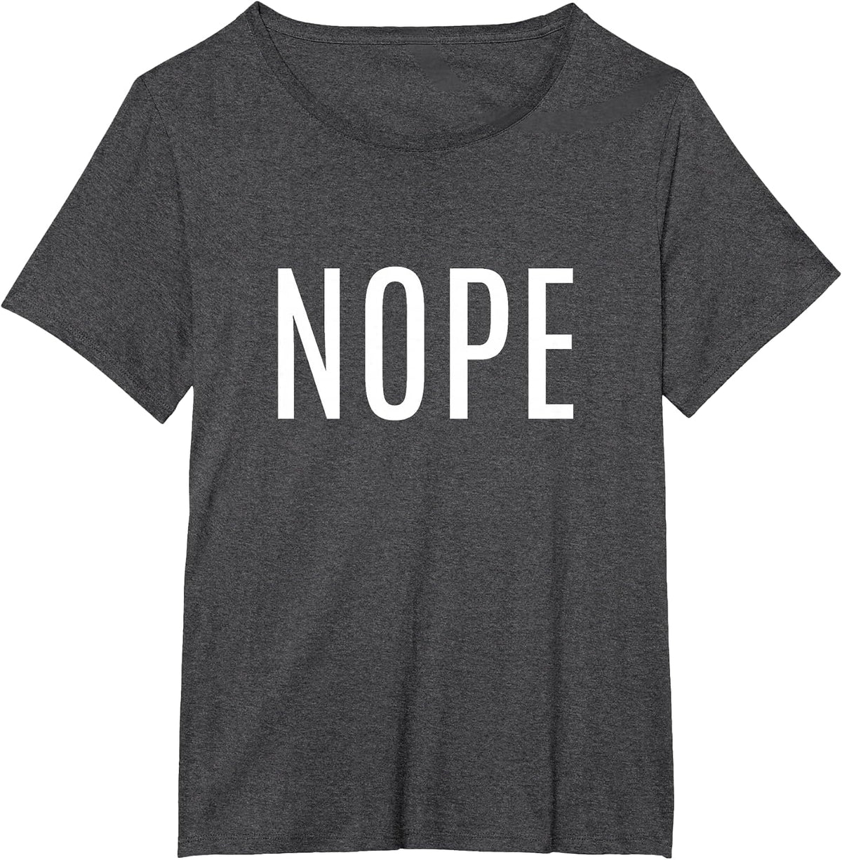 Nope T-Shirt - Dark Heather Grey