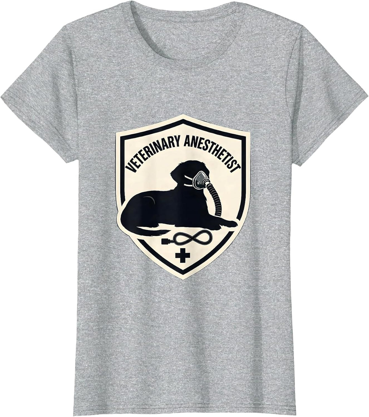 Veterinary Anesthetist Funny Vet Tech Gift Occupational T-Shirt - Heather Grey