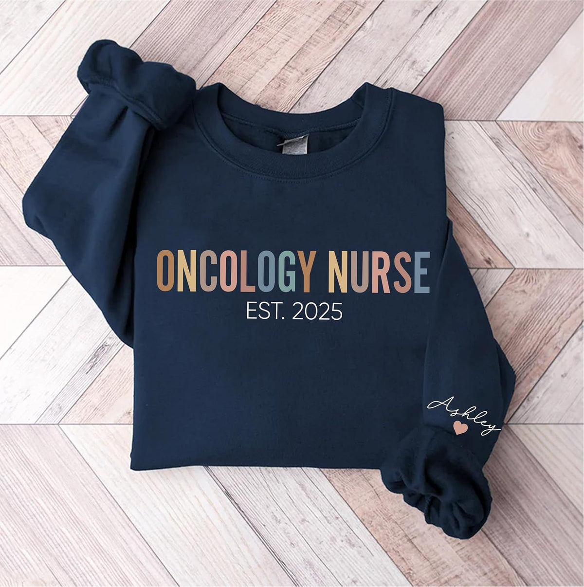 Personalized Oncology Nurse Sweatshirt, Custom Cancer Care RN Shirt, Oncology Department Gift, Gift for Healthcare Worker -