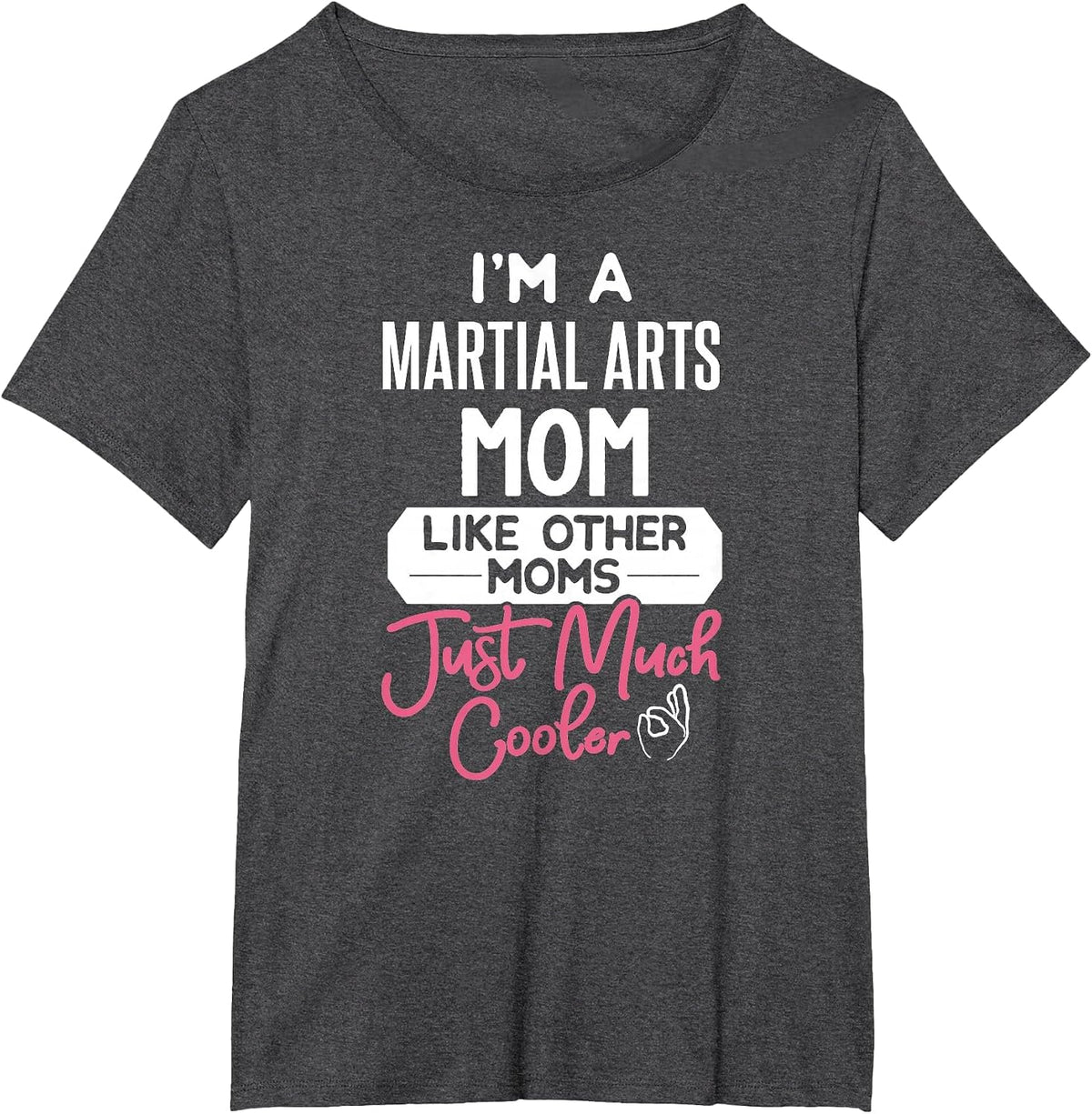 Cool Mothers Day Design Martial Arts Mom T-Shirt - Dark Heather Grey