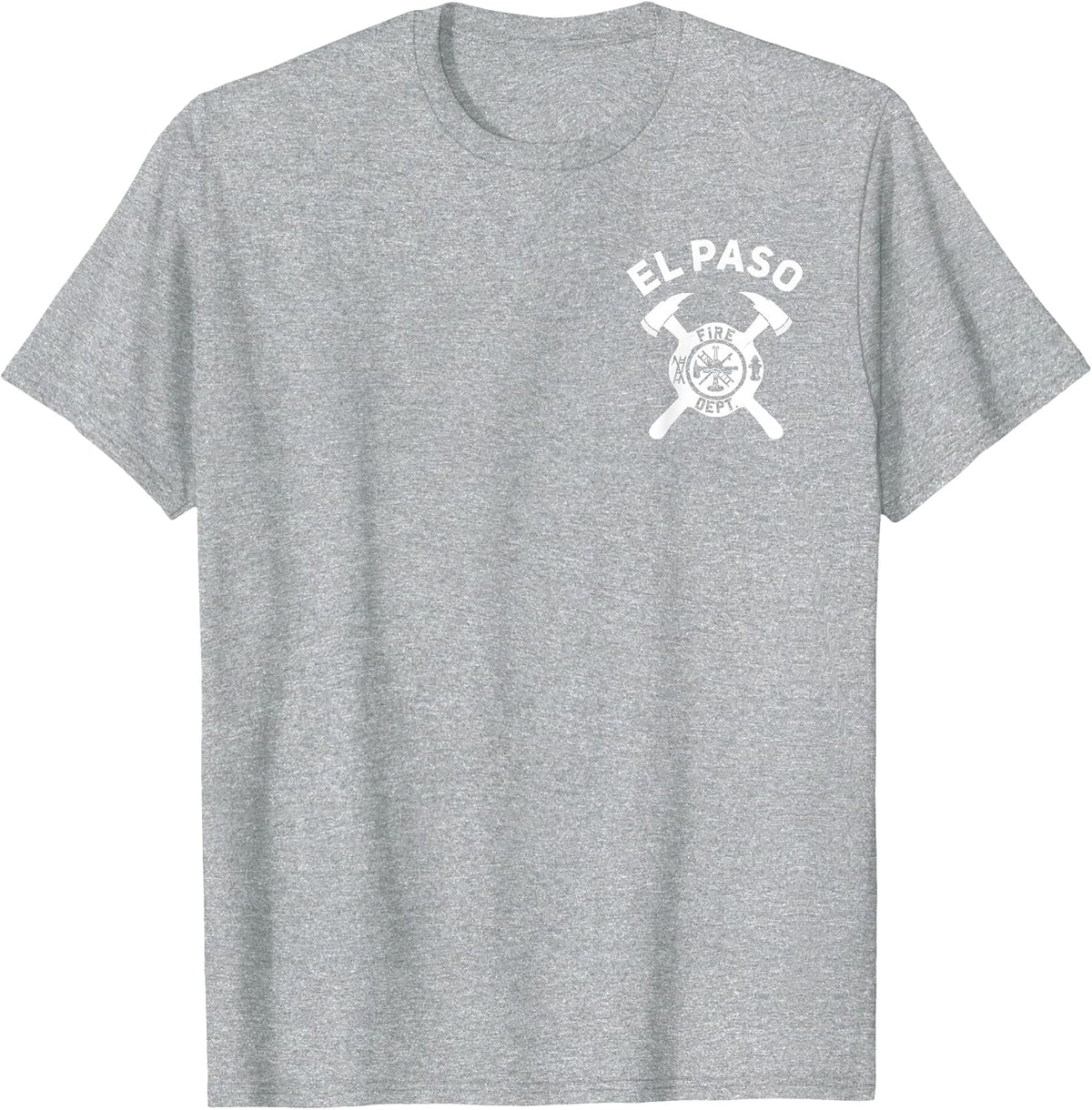 City of El Paso Fire Department Texas Firefighter T-Shirt - Heather Grey