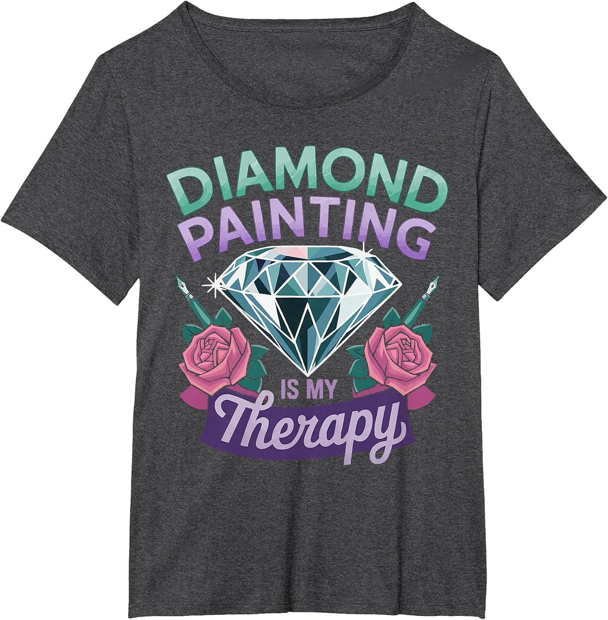 Diamond Painting Art Hobby Artistic Craft Diamond Painter T-Shirt - Dark Heather Grey
