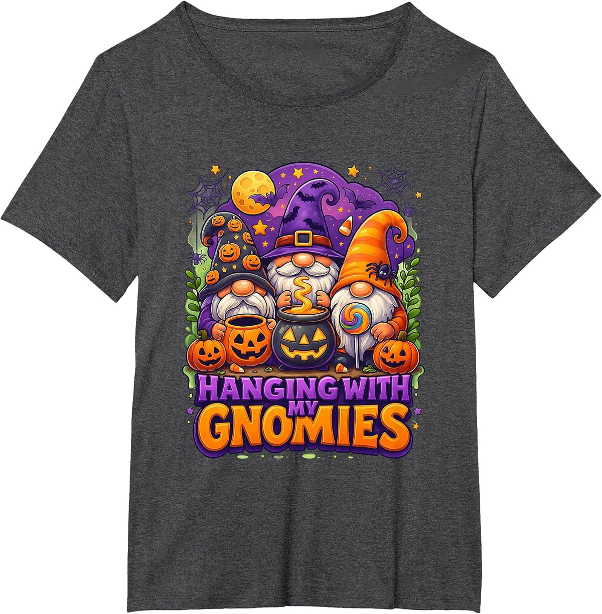 Halloween T-Shirt - Dark Heather Grey