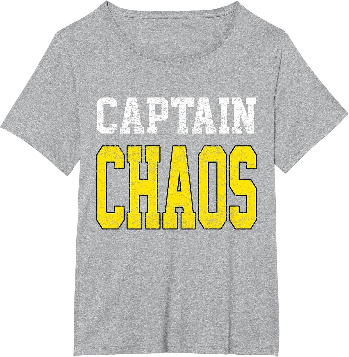 Captain Chaos Shirt for Parent Teacher Or Crazy Child T-Shirt - Heather Grey
