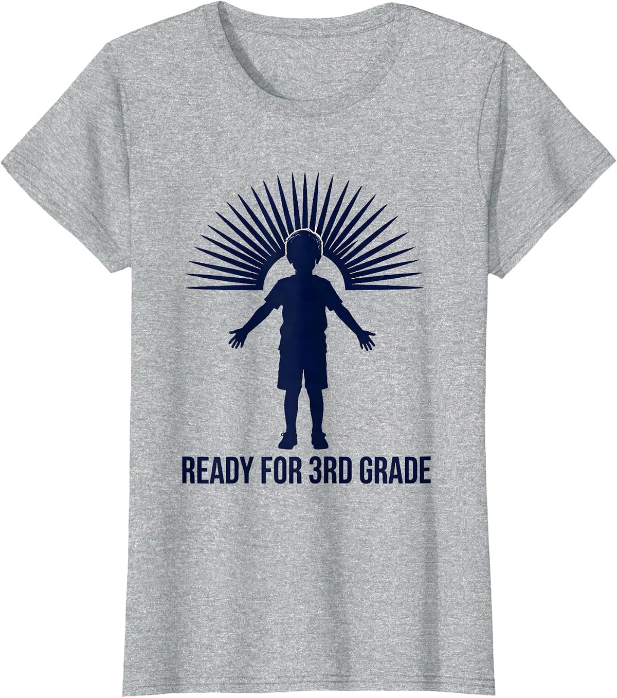 Ready For 3rd Grade Inspirational Teacher Student T-Shirt - Heather Grey