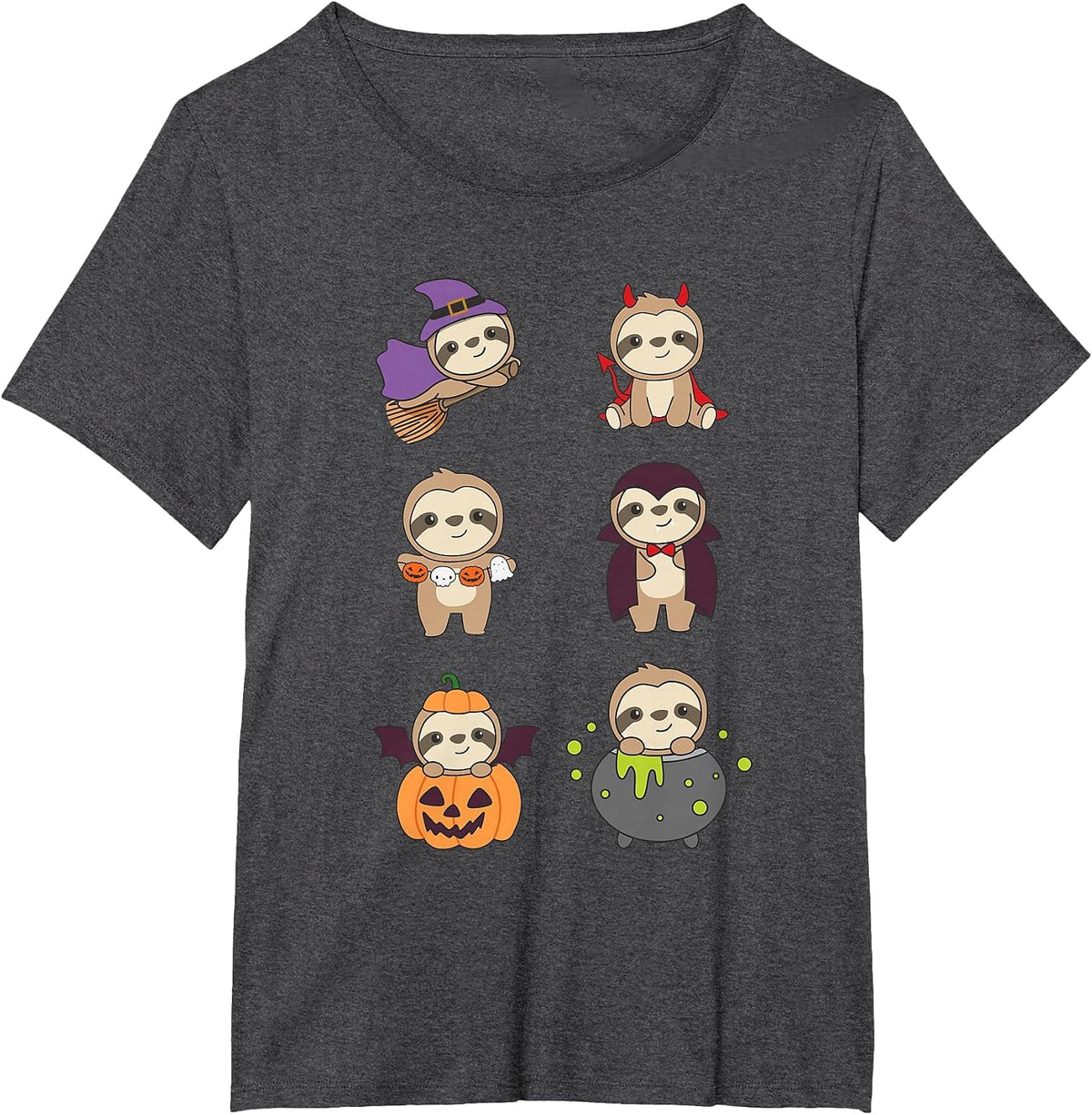 Sloth Halloween Costume Sloths Halloween T-Shirt - Dark Heather Grey