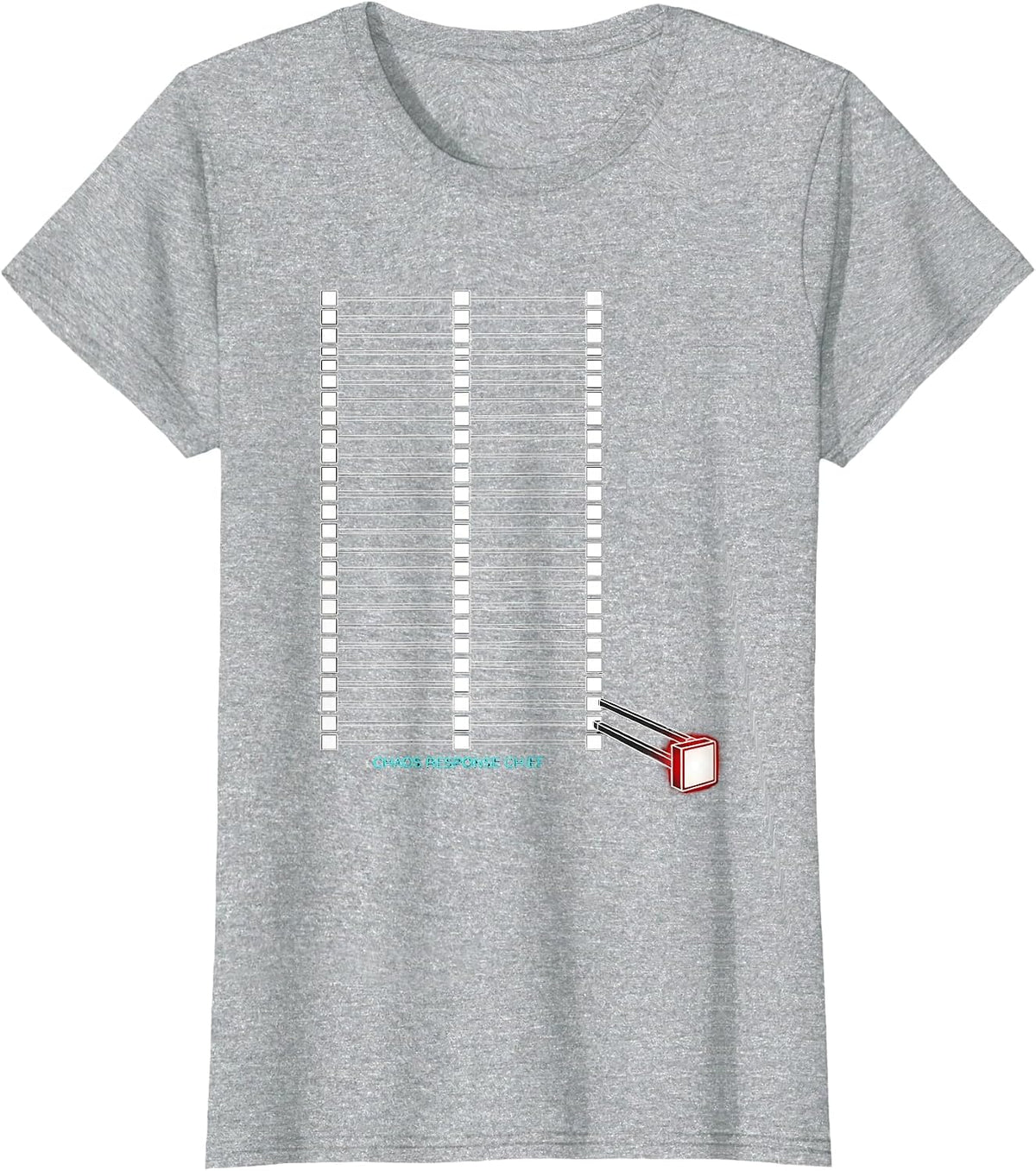 Women's Chaos Response Chief Funny Chaos Coordinator Workplace Humor T-Shirt - Heather Grey